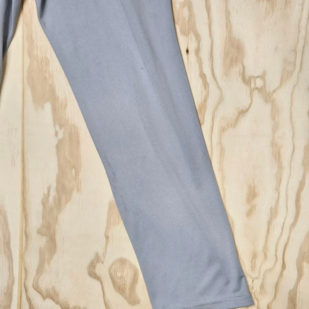 Nike Baseball Dri-FIT Pants Mens Medium Grey Red Side Stripe Straight Leg Piped
